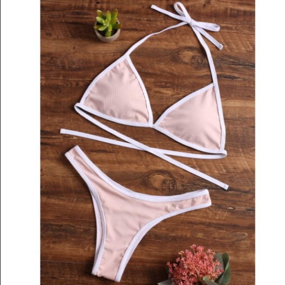 Ribbed highcut Bikini Set